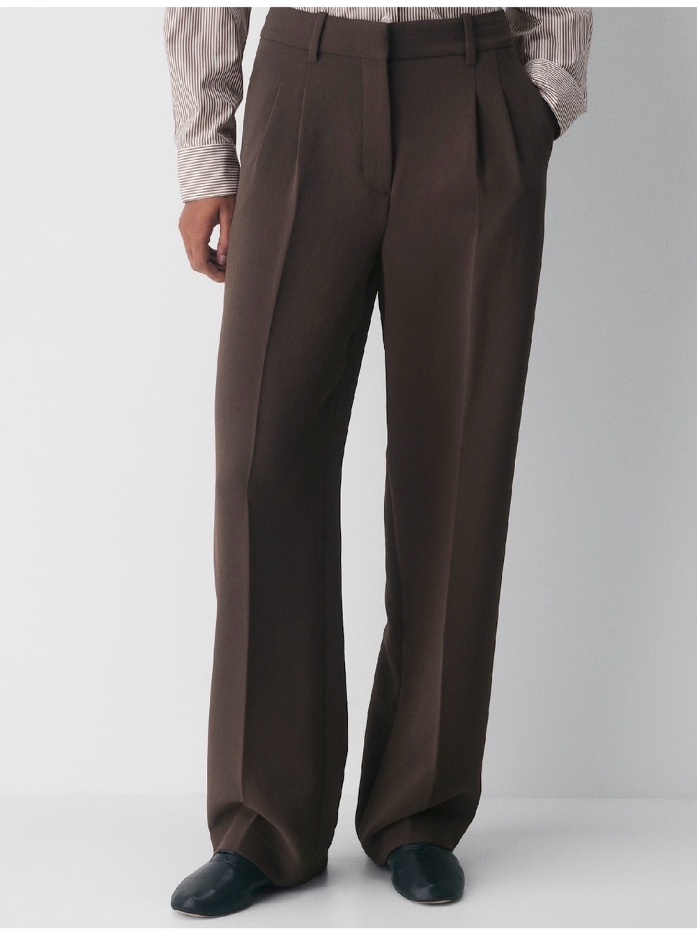 The Effortless Pant™ - Crepette™ Rich Mocha Brown Size 0